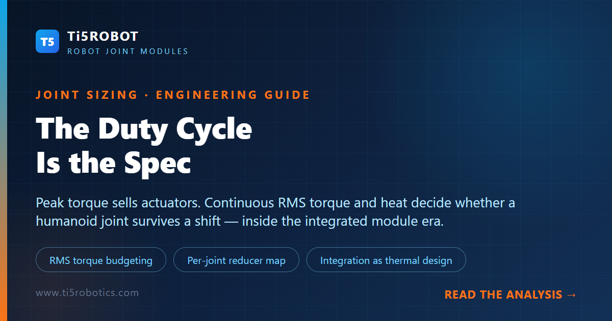 The Duty Cycle Is the Spec: How Humanoid Joint Actuators Are Really Sized The Duty Cycle Is the Spec: How Humanoid Joint Actuators Are Really Sized