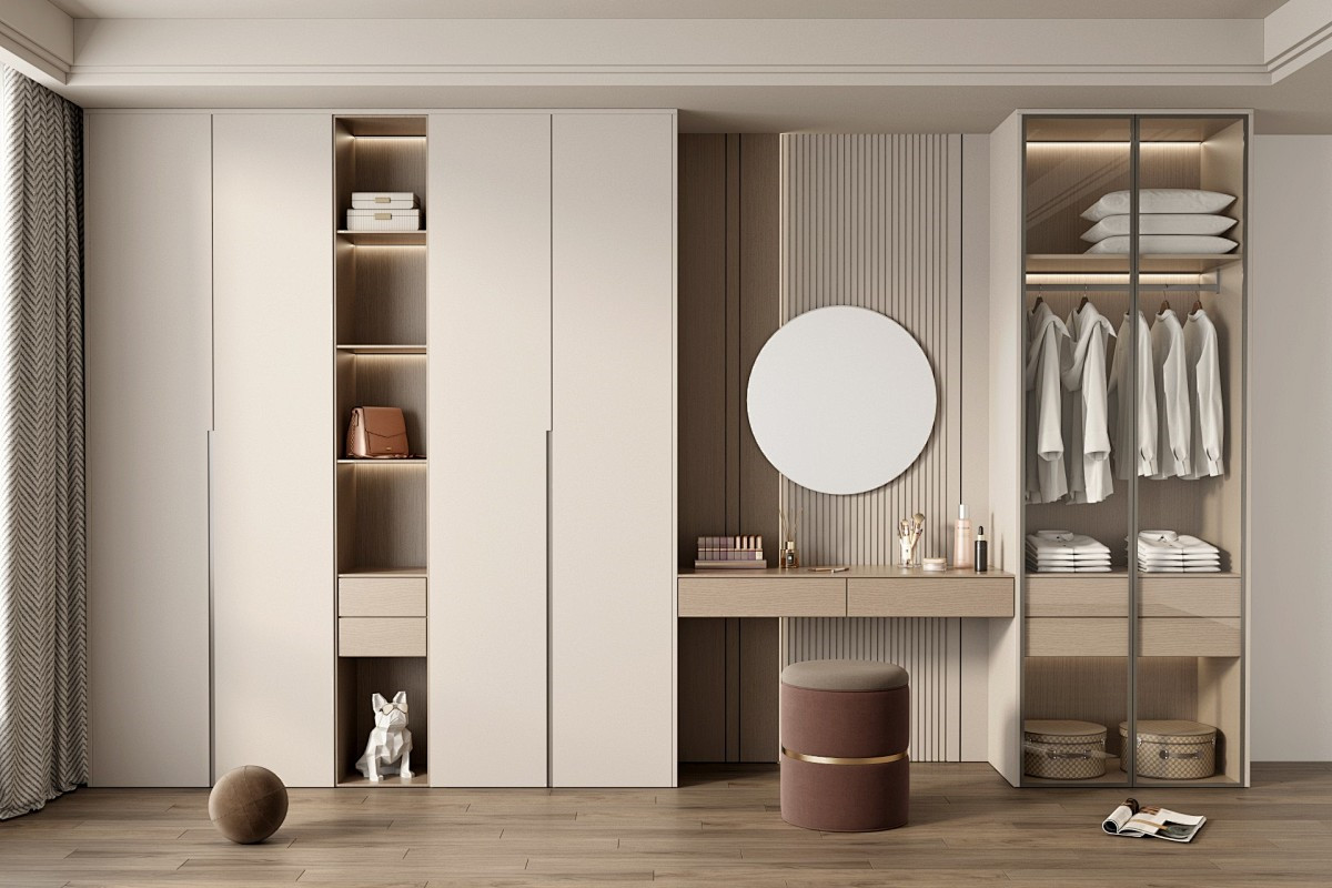 Customization of wardrobe and dressing table