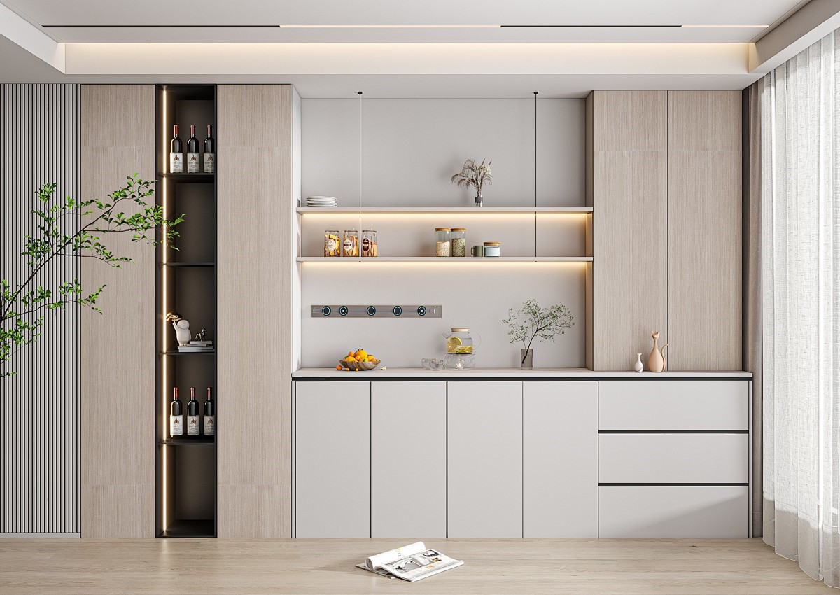 Modern minimalist style cabinet customization
