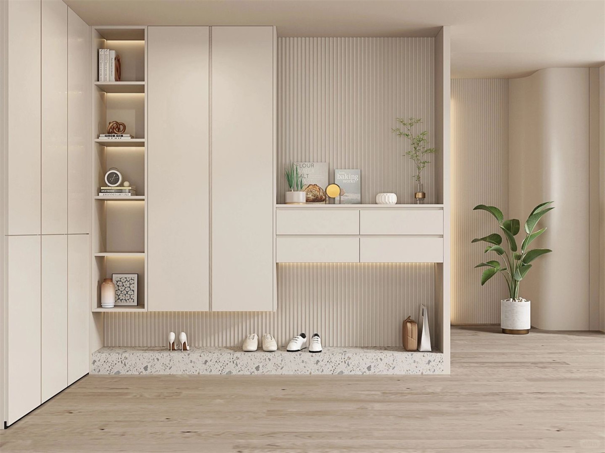 Customized suspended simple shoe cabinet