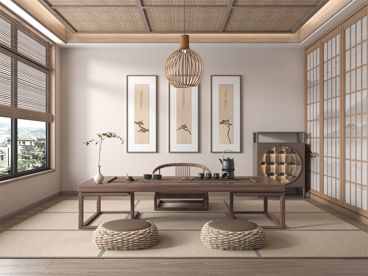 Simplified Japanese style table and chair customization