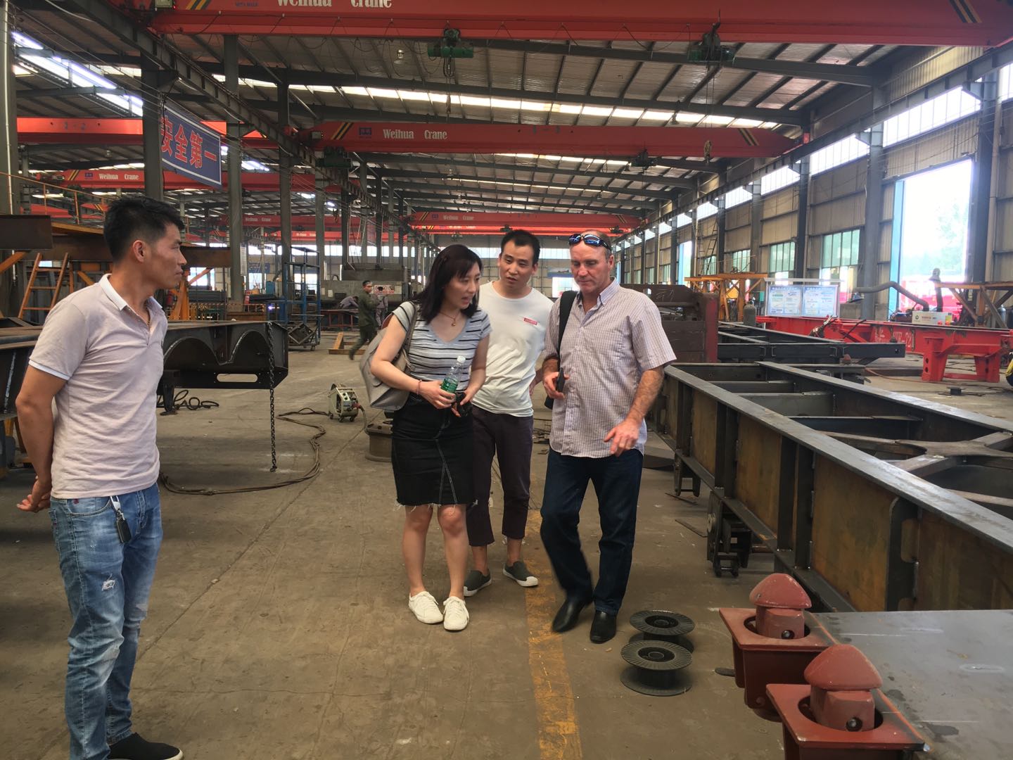 Customer visit to ZW Vehicle factory