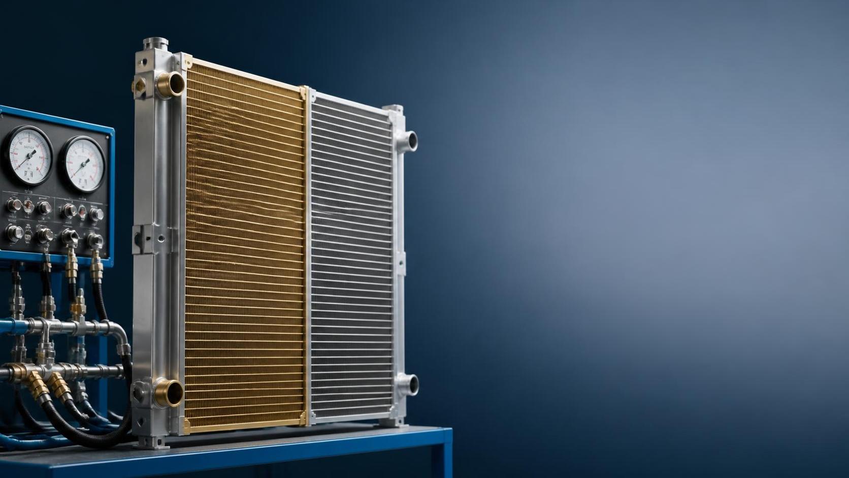 Núcleo de radiador de cobre-latón o aluminio para sistemas de refrigeración de flotas reparables