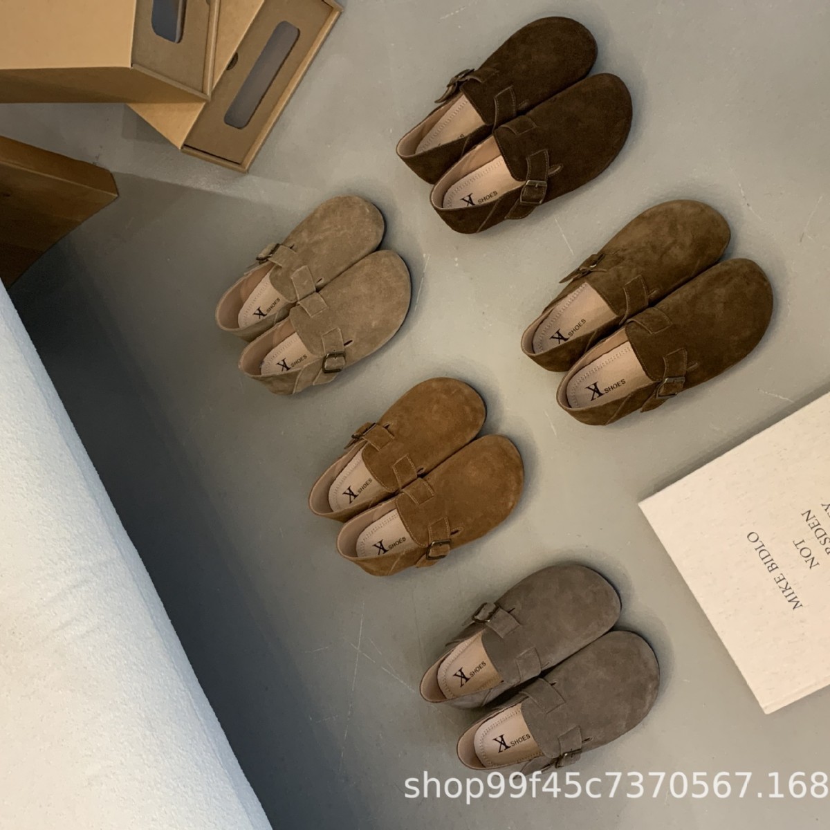 Versatile Boken genuine leather shoes for women, all inclusive single shoes, two in one, Japanese genuine leather, autumn and winter, flat bottomed with velvet, retro soft soled shoes