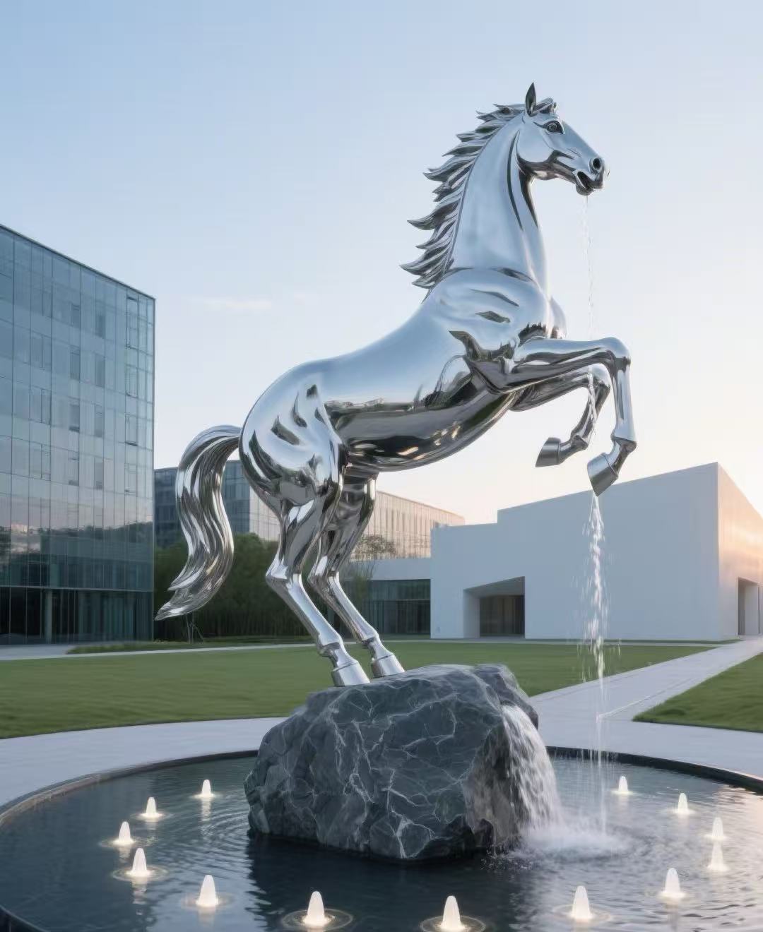 Stainless steel sculpture