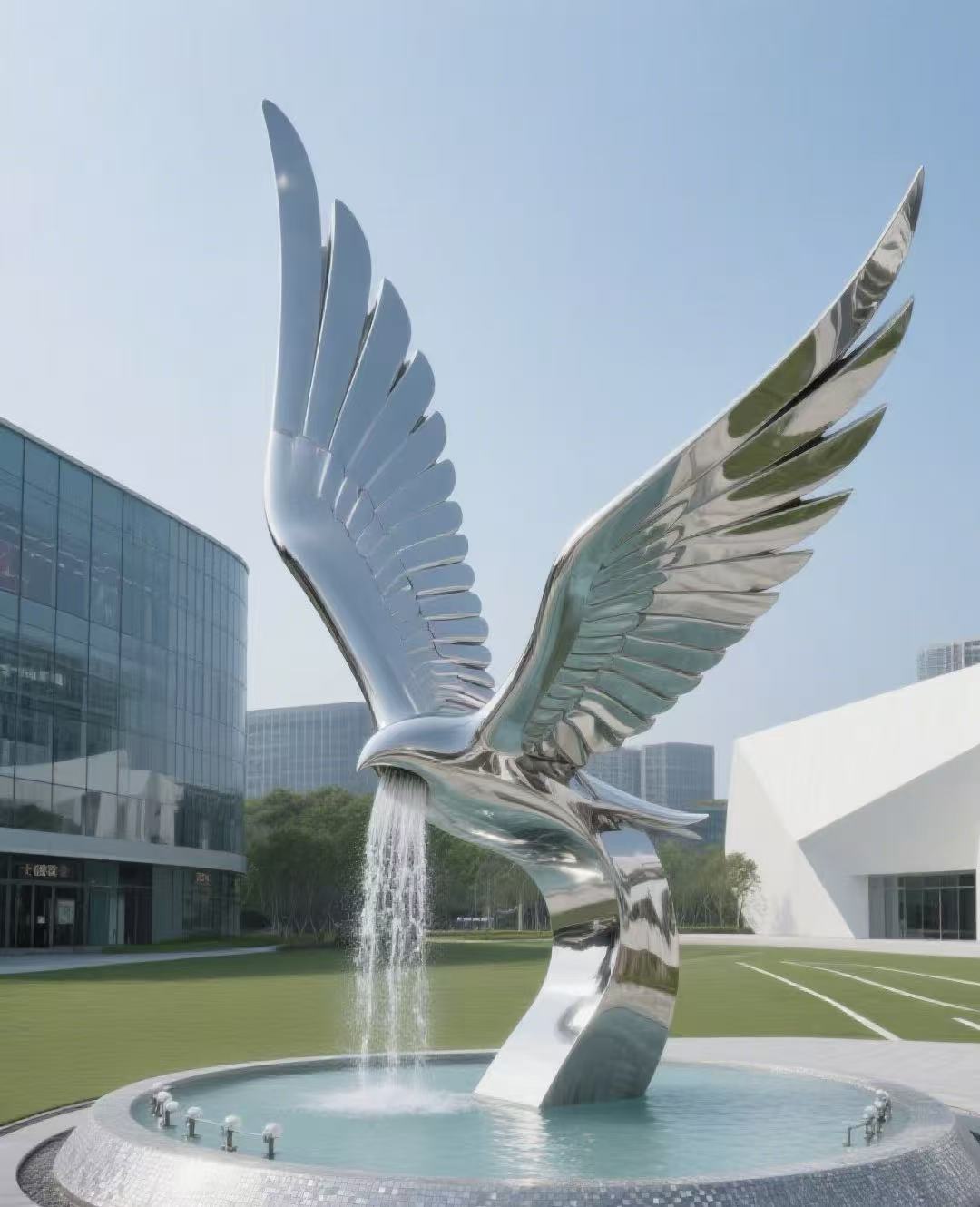 Stainless steel sculpture