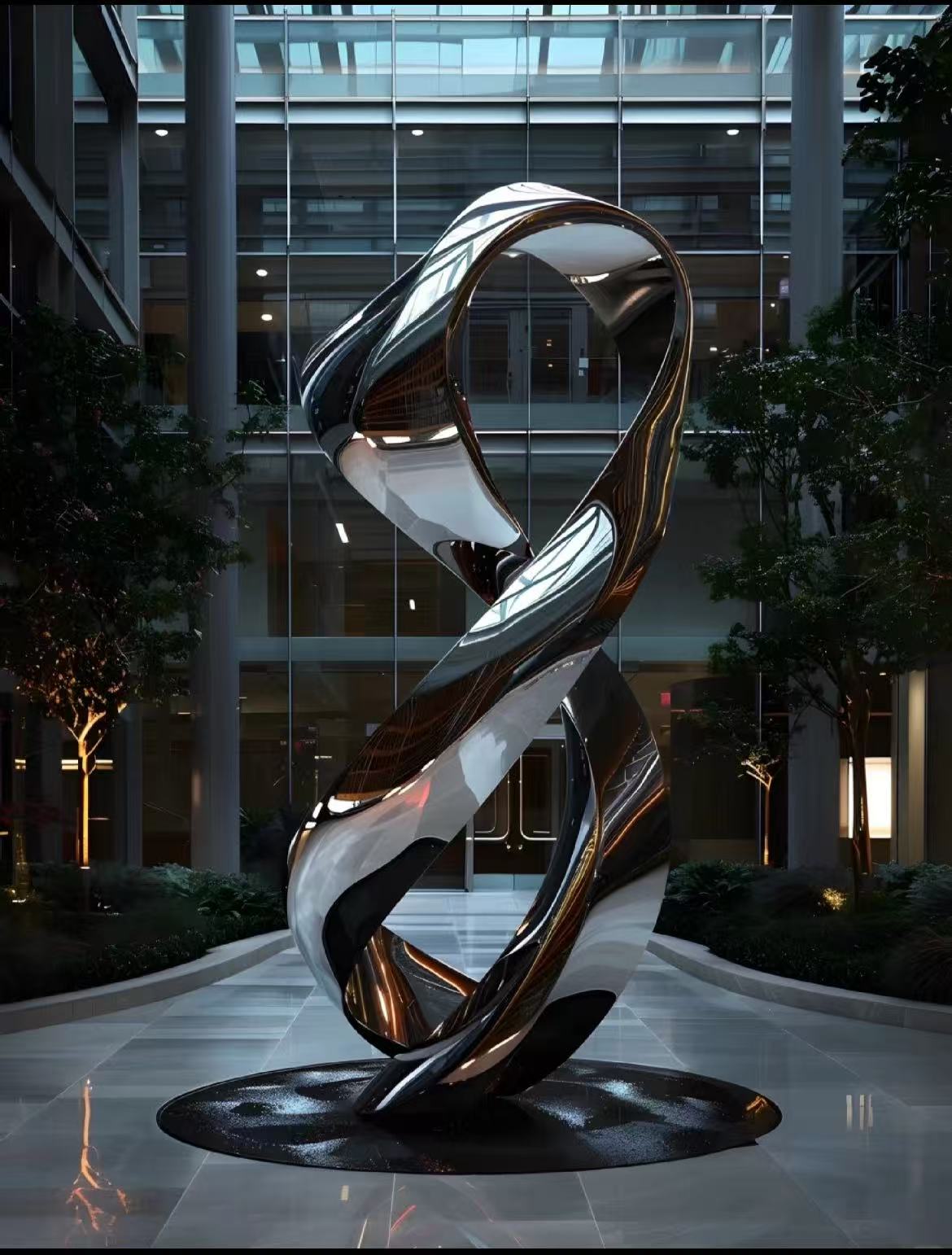Stainless steel sculpture