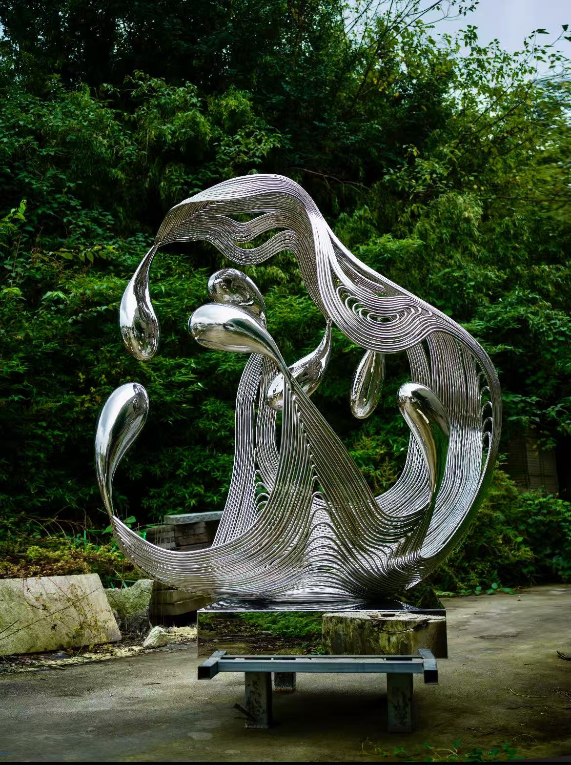 Stainless steel sculpture