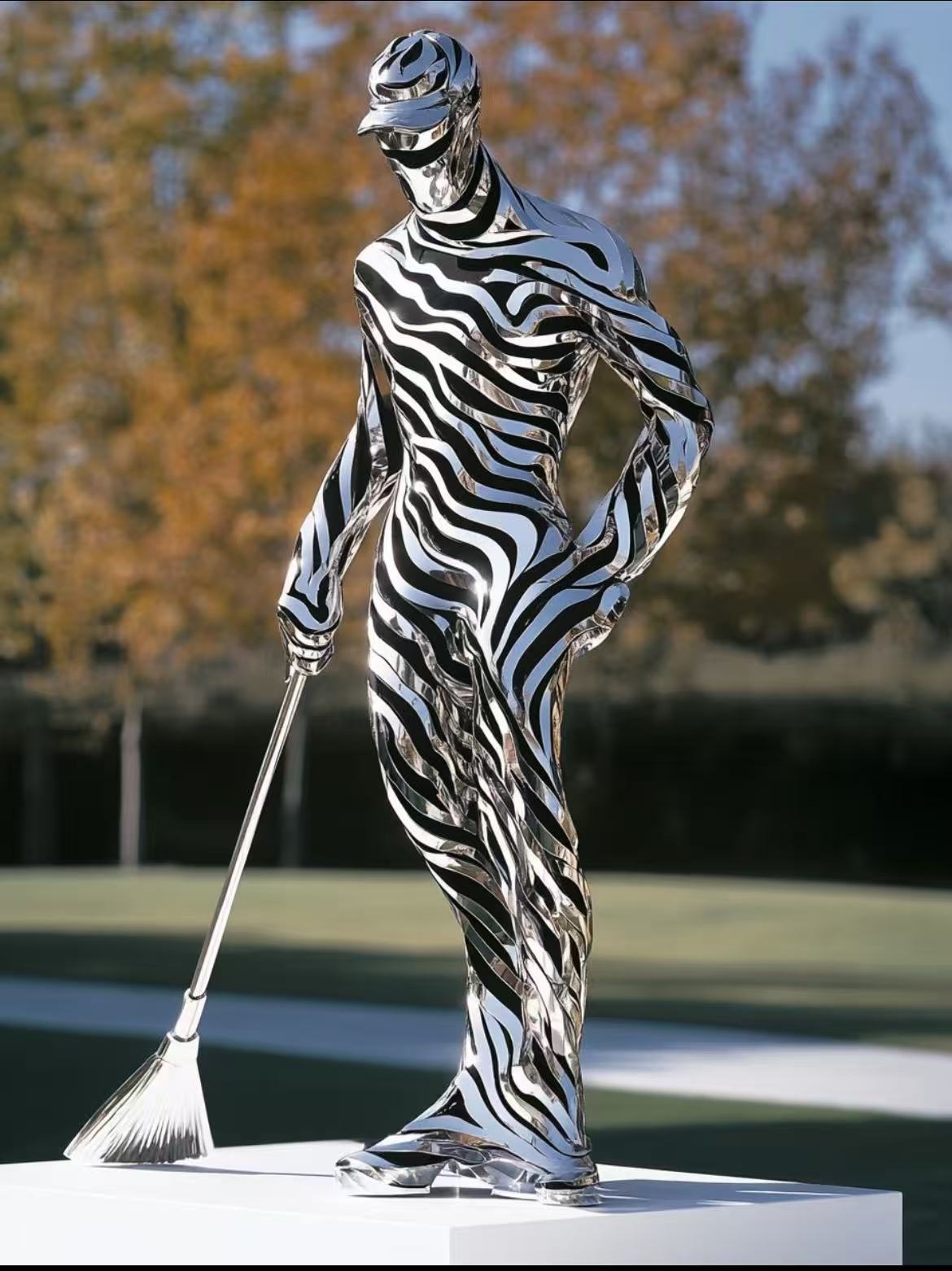 Stainless steel sculpture