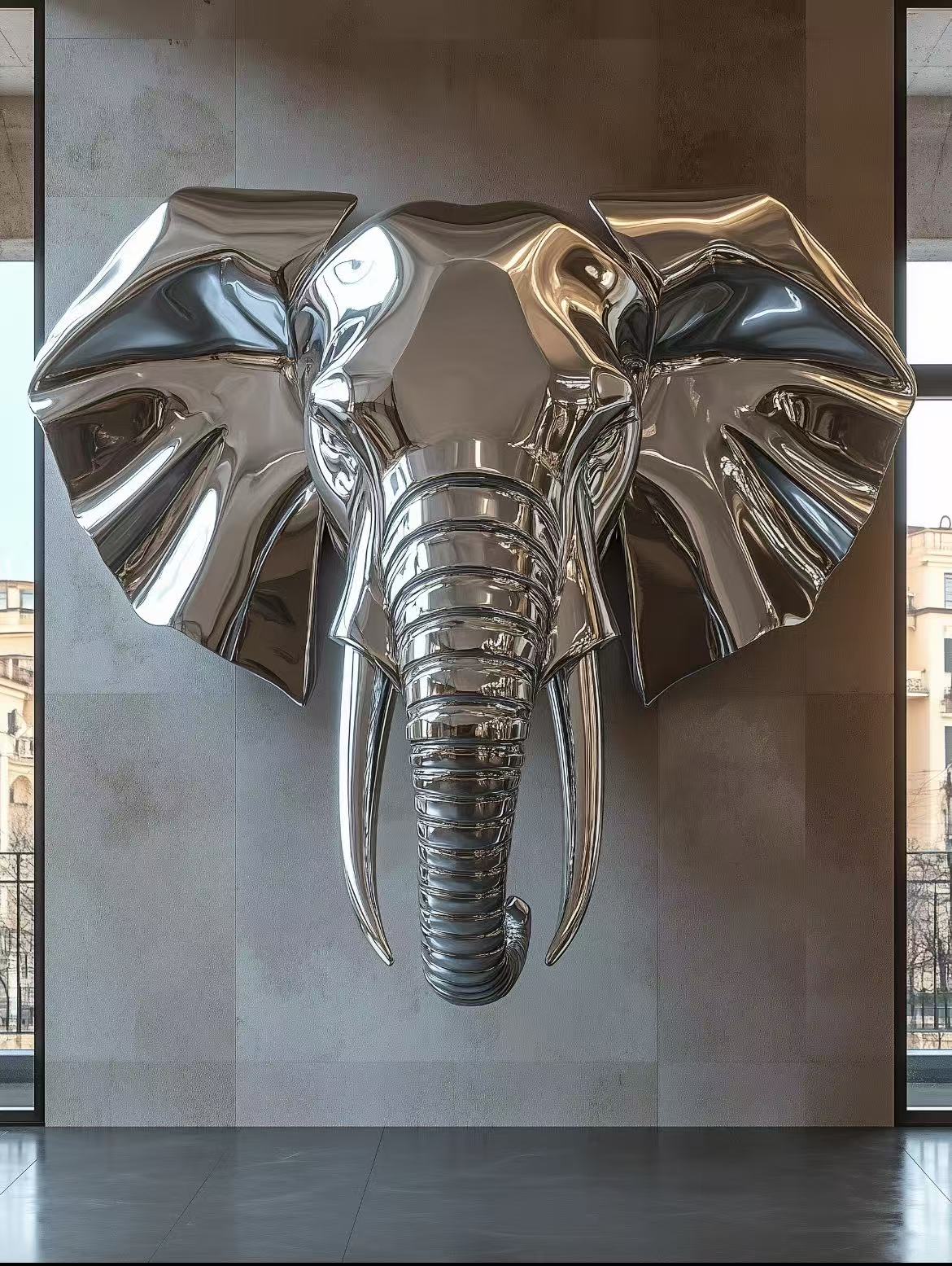 Stainless steel sculpture