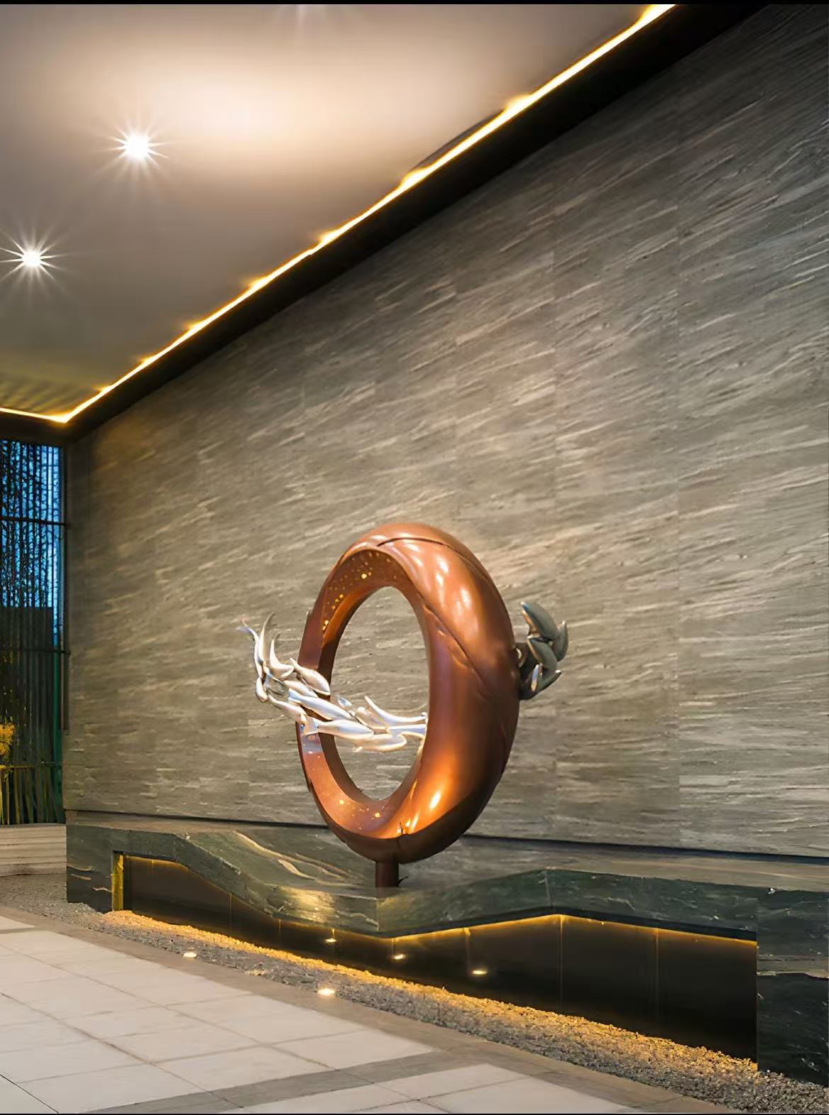 Stainless steel sculpture
