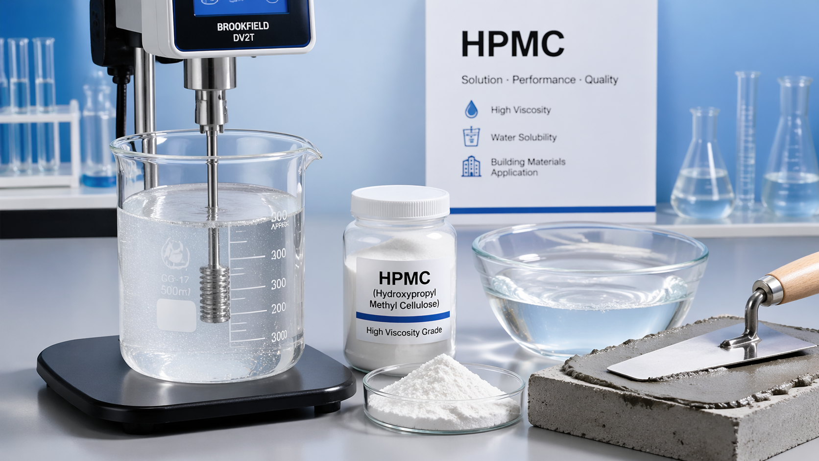 كيفية اختبار أداء اللزوجة العالية لـ HPMC