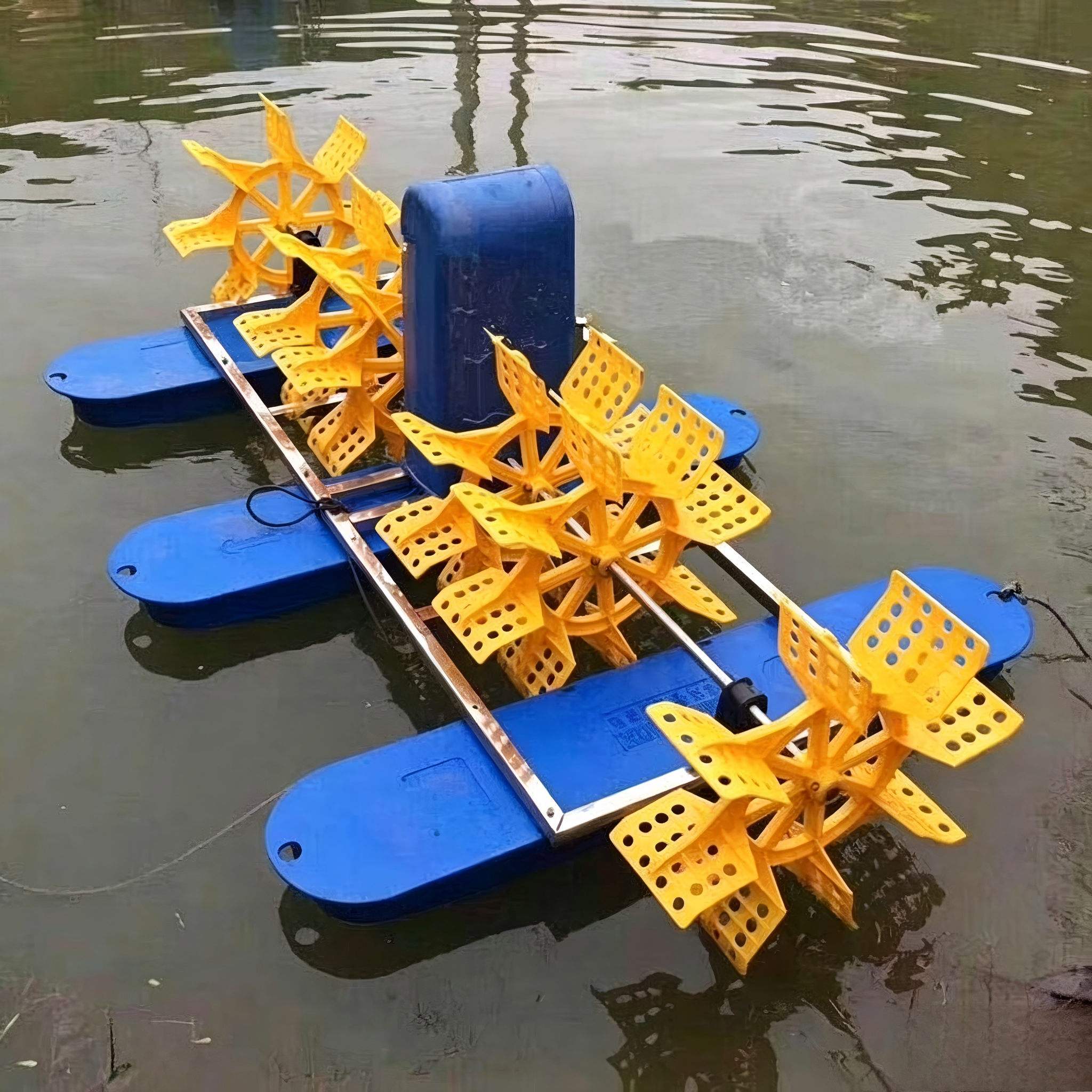 High Speed 3HP 6 PCS Paddle Wheel Aerator