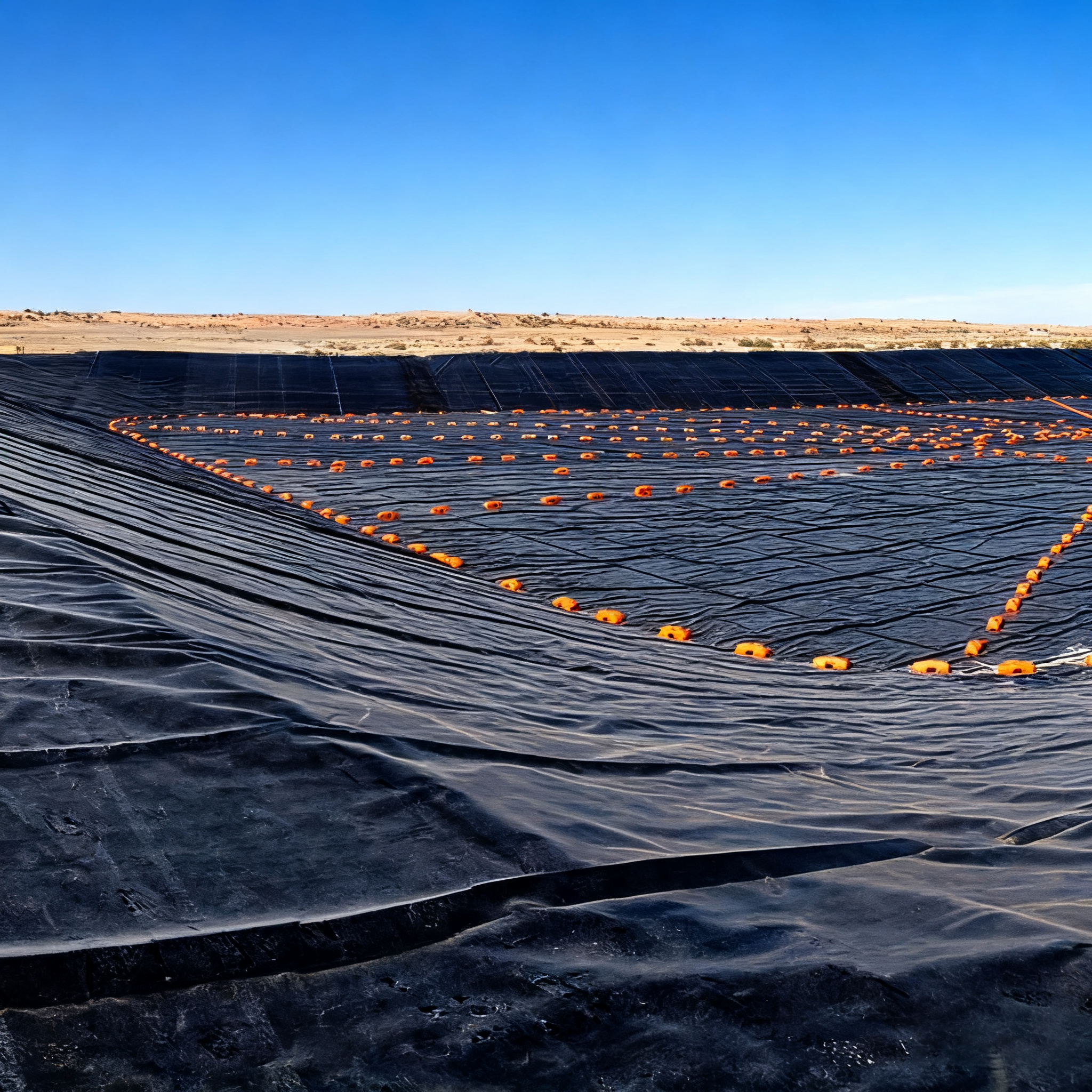 Factory supply HDPE ASTM standard waterproof rough surface geotextile film for pond HDPE lining