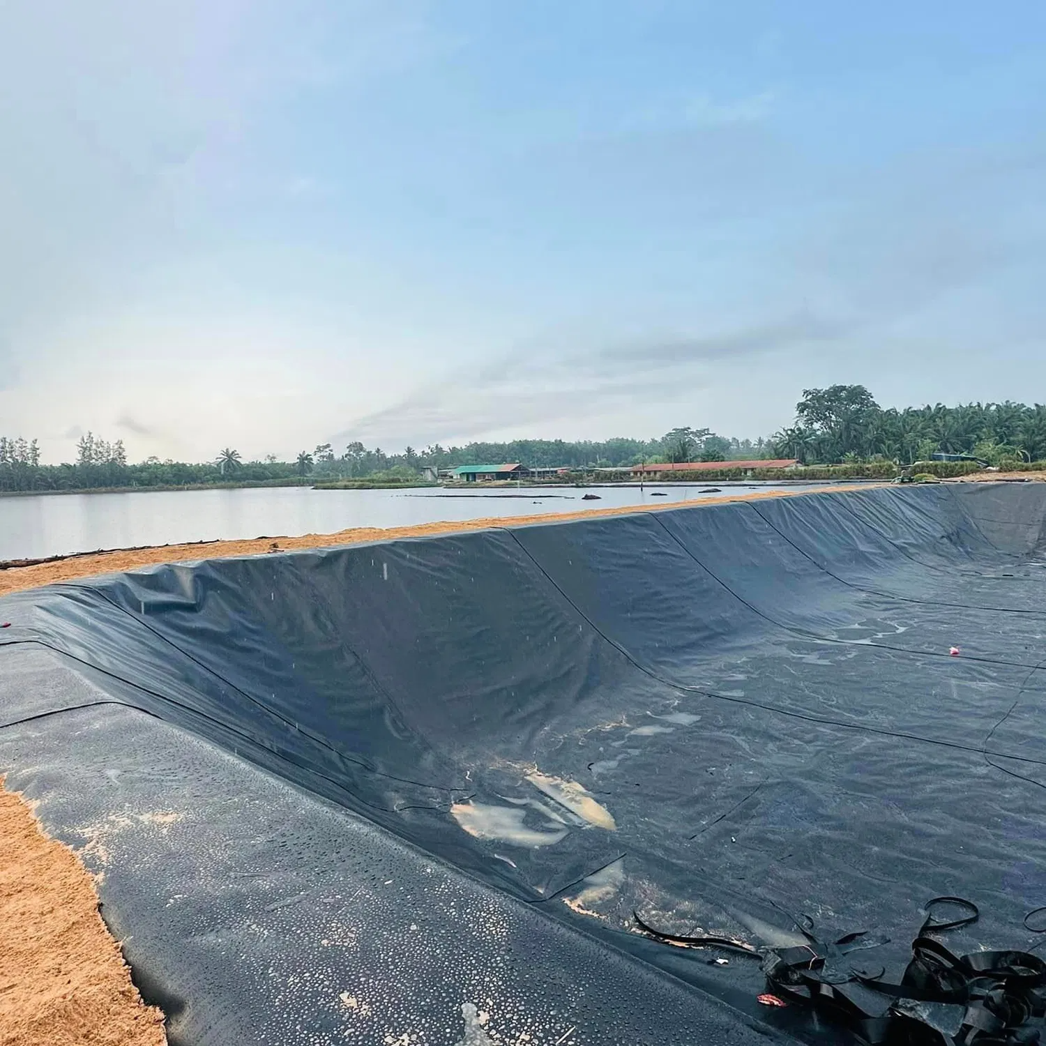 Factory supply HDPE ASTM standard waterproof rough surface geotextile film for pond HDPE lining
