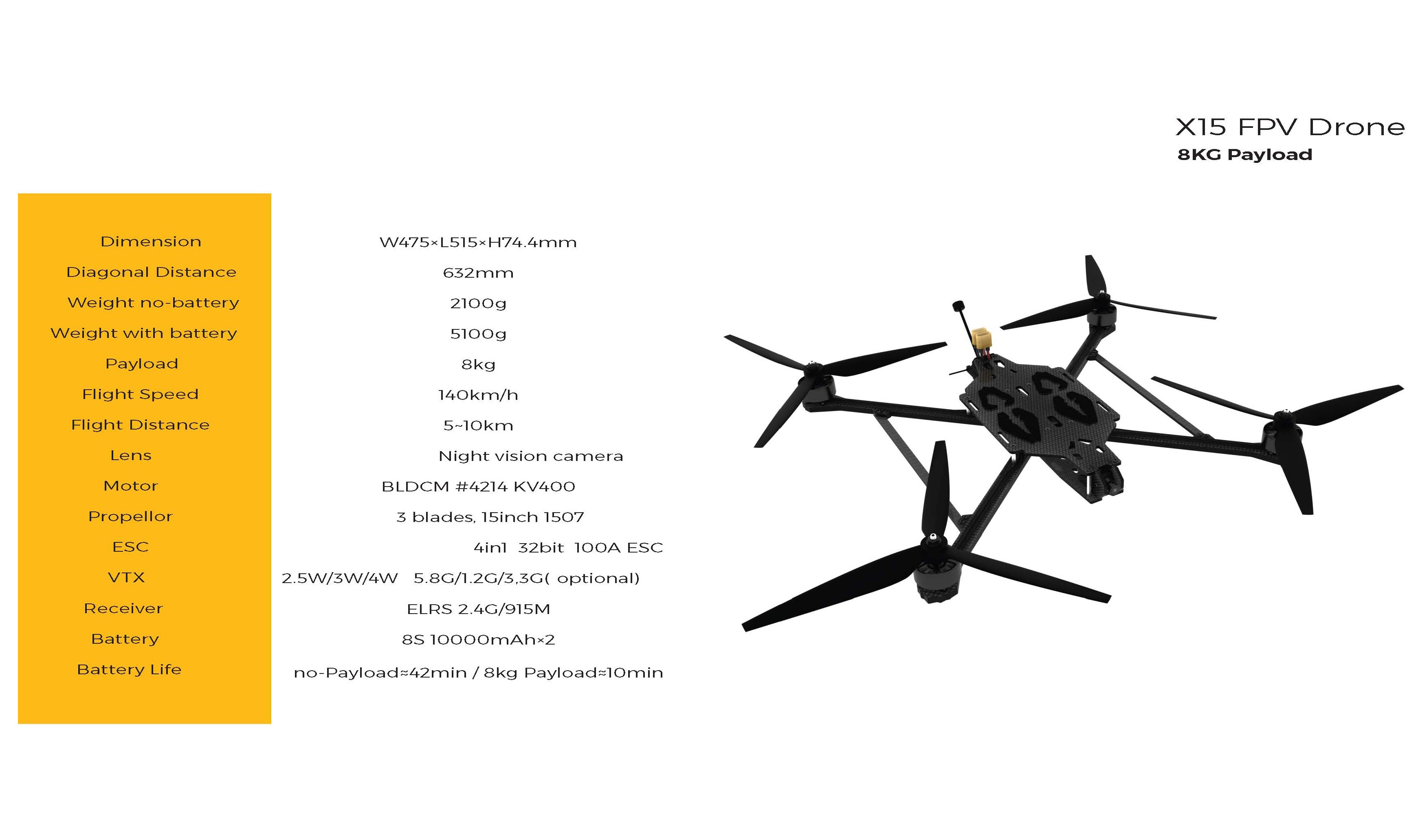 15 inch FPV Drone