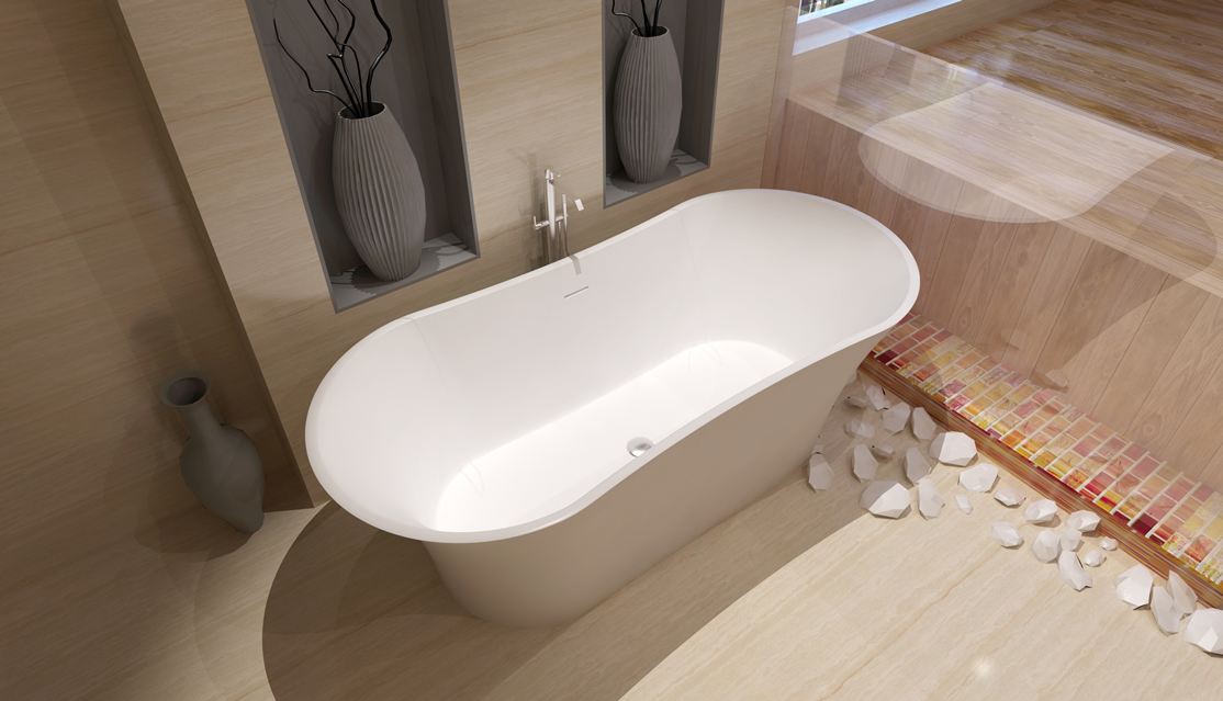 Man-made stone bathtub/Resin bathtub