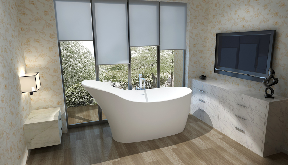 Man-made stone bathtub/Resin bathtub