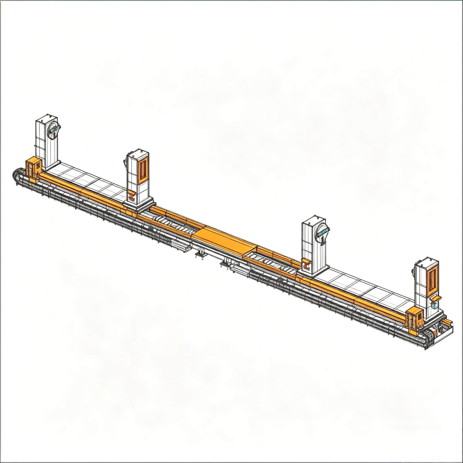 Dual-Station Walking Single-Axis Positioner