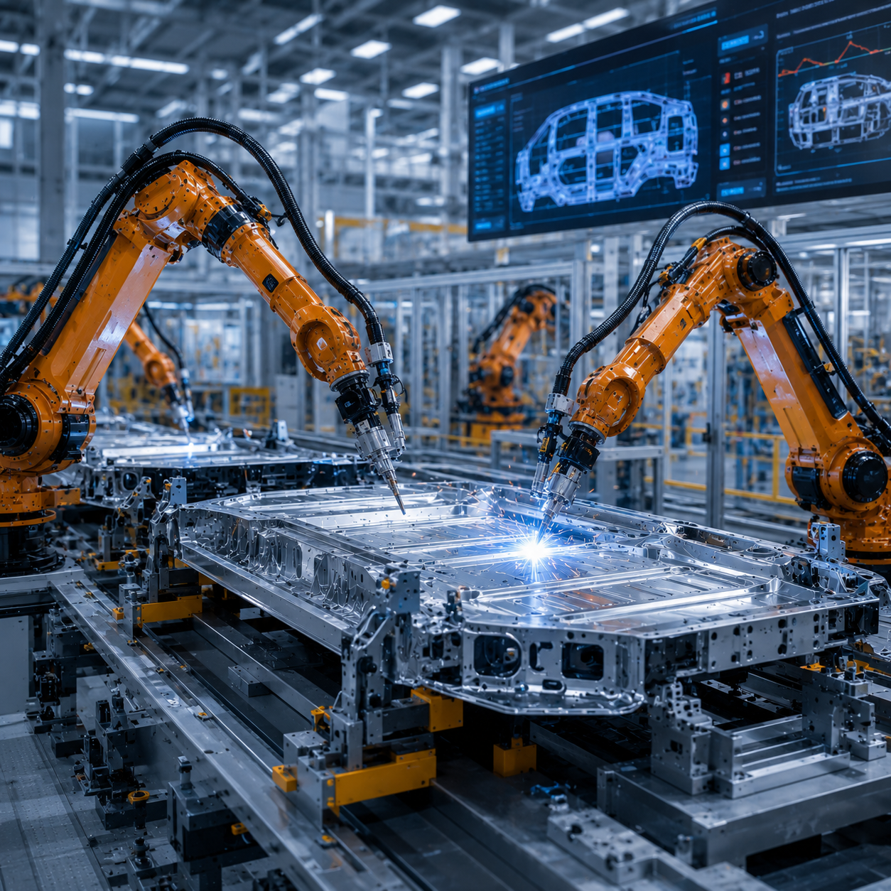 EUNICE Robotics Deepens Its Presence in New Energy Vehicle Welding, Customized Welding Workstations Adapt to Mass Production of Multiple Models