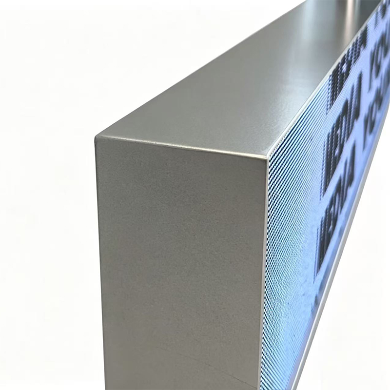 Minimalist long-strip display