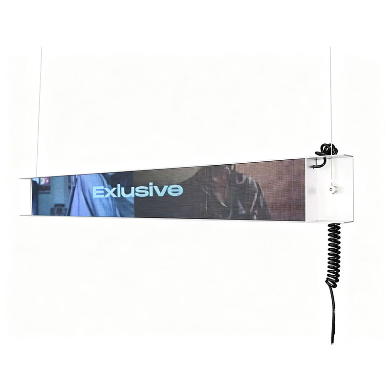 Minimalist long-strip display