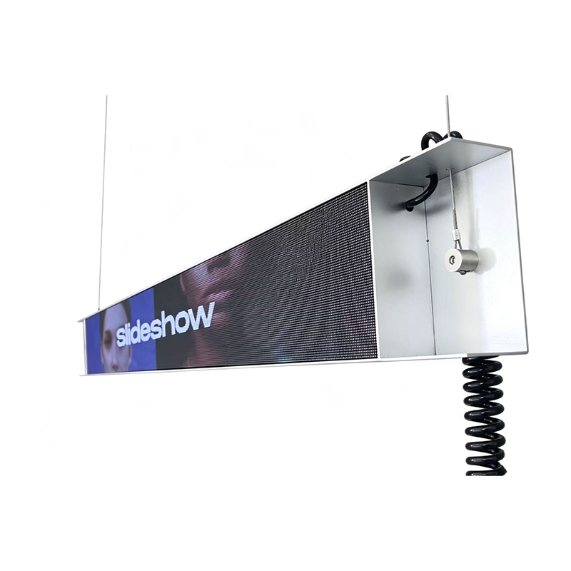 Minimalist long-strip display