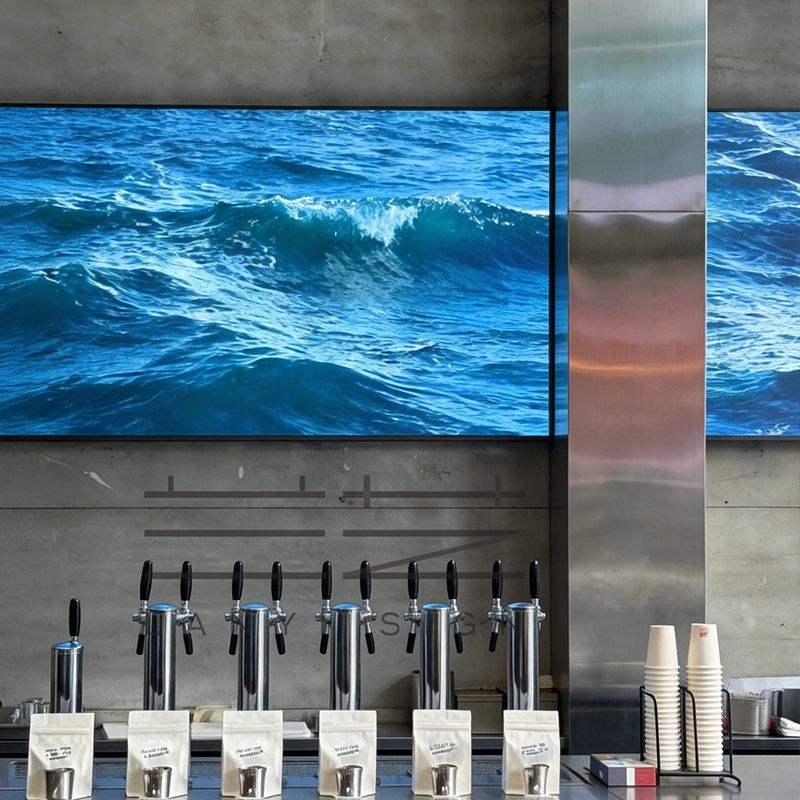Wall mounted screen