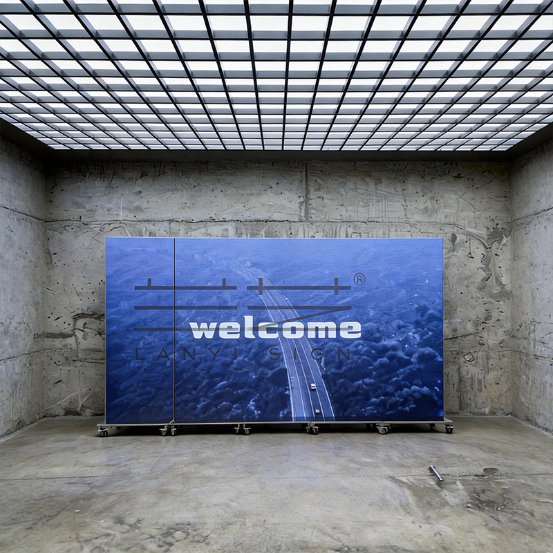 Five connected screens