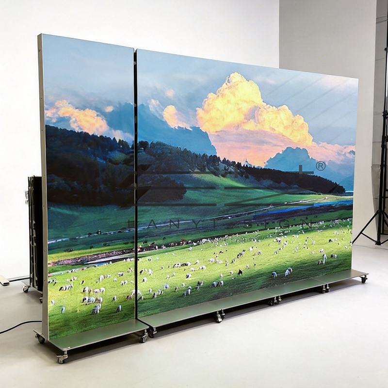 Five connected screens