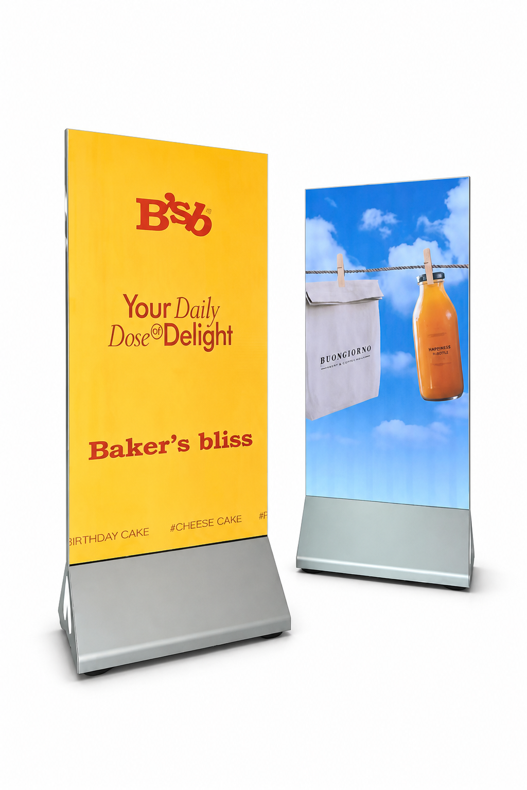 Slanted Floorstanding Poster Screen