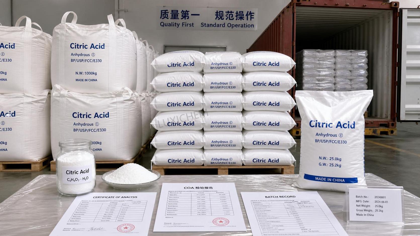 Citric Acid Bulk Purchasing: How to Reduce Total Cost Without Quality Risk