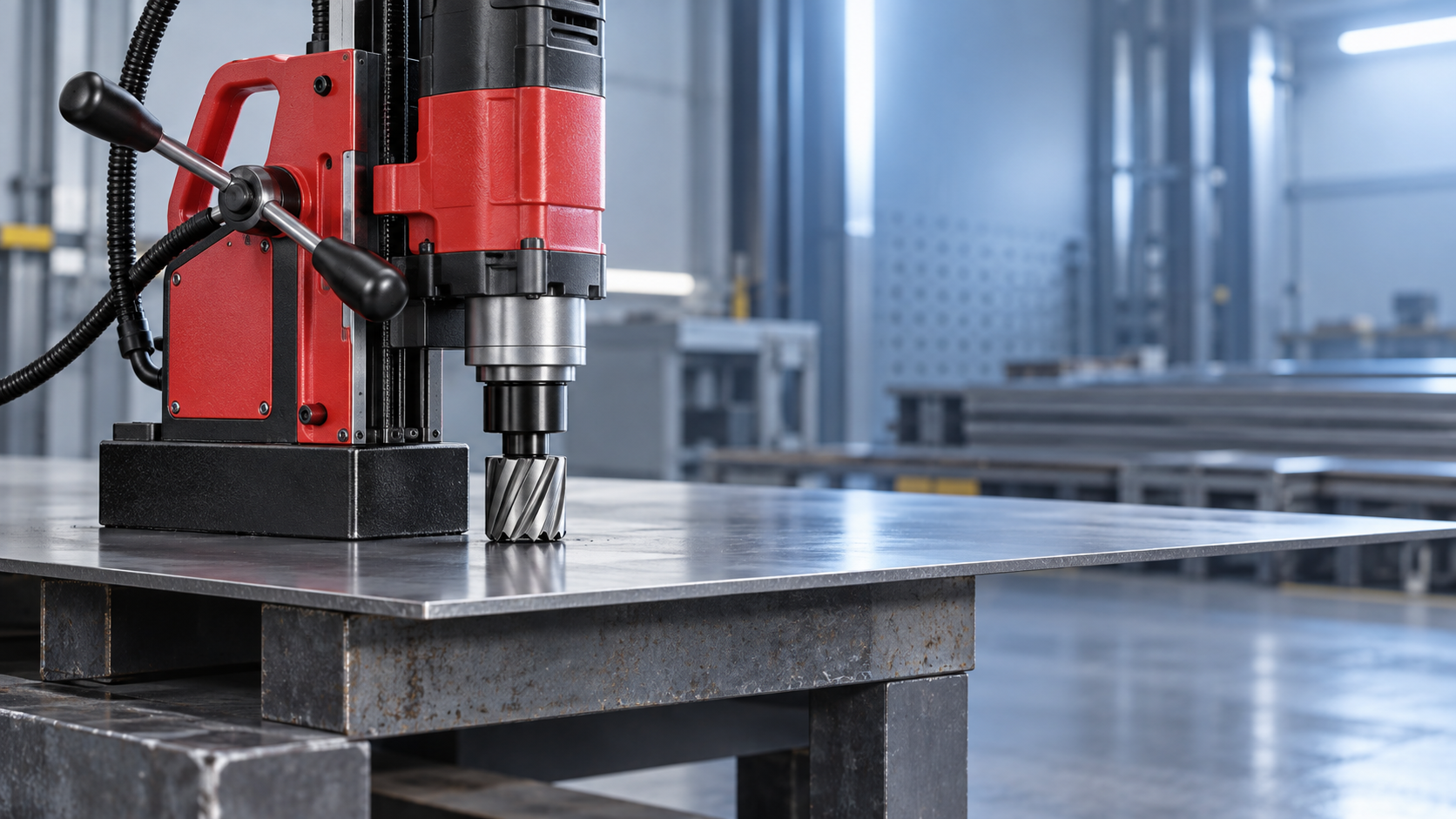 How thin steel affects magnetic holding force on the Magnetic drill VD50 How thin steel affects magnetic holding force on the Magnetic drill VD50