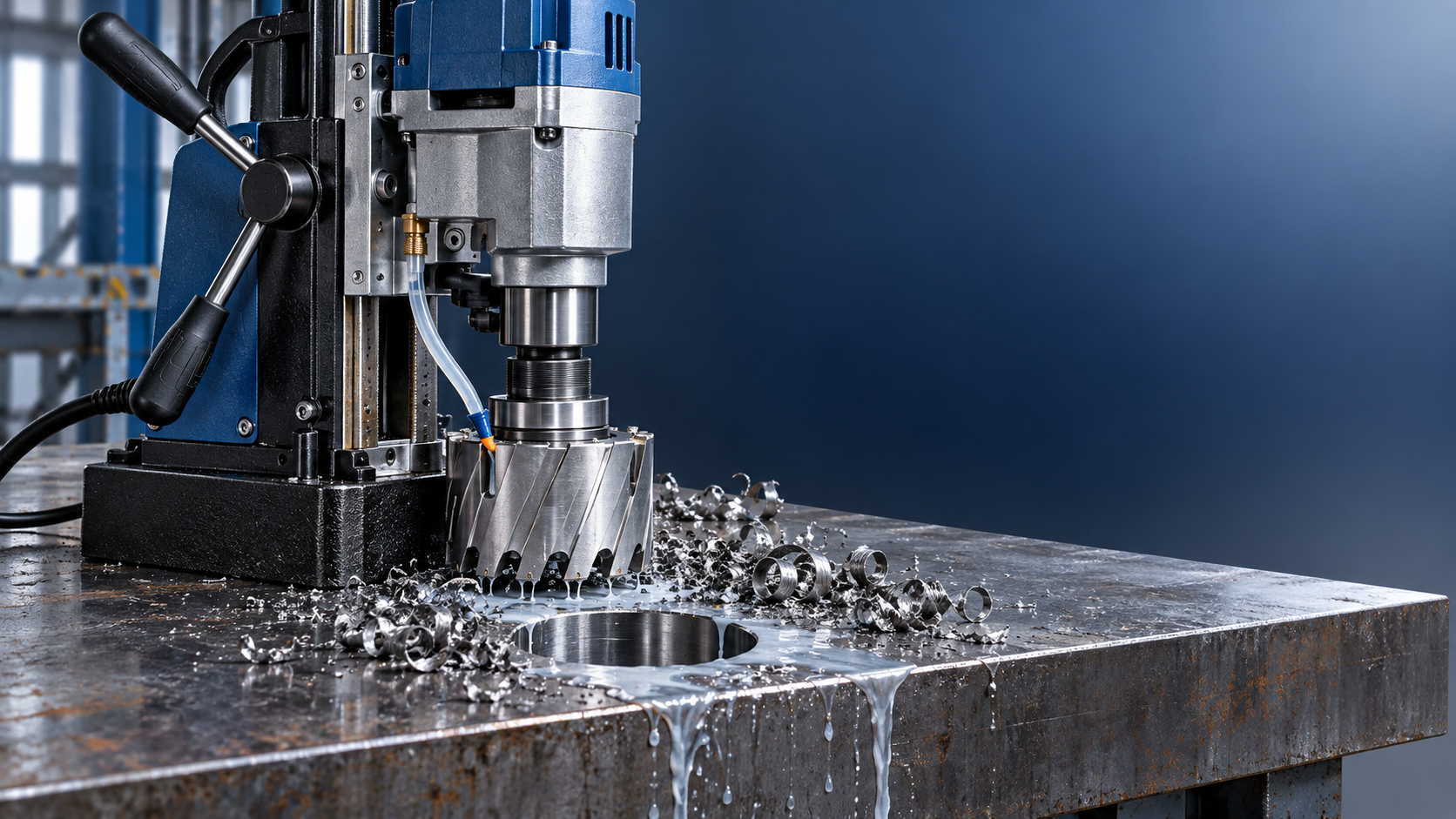 Choosing cutter diameters that match the Magnetic drill VD50 capacity Choosing cutter diameters that match the Magnetic drill VD50 capacity