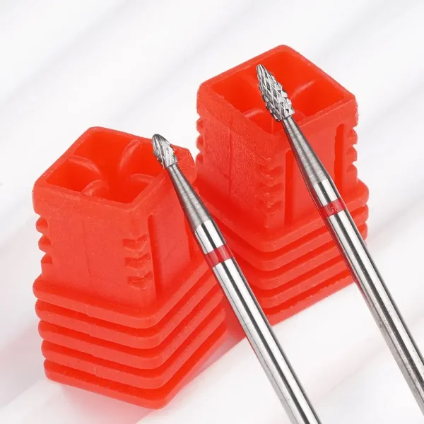 F Grid Carbide Tungsten Nail Drill Bit Flame Shape