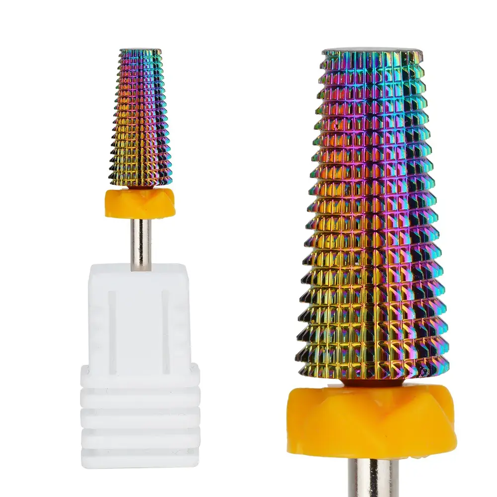 4xc Bi-Directional Nail Drill Bit Tungsten Steel With Colorful Coating