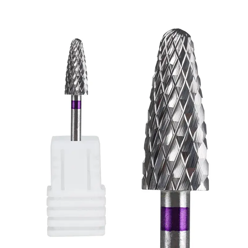 5.0mm Corn Bullet Shape Universal Carbide Cuticle Dc Nail Bits