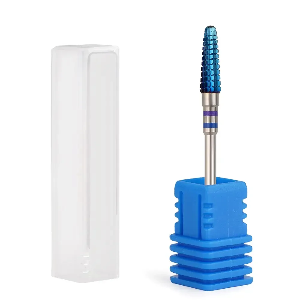 Blue Coated Nail Drill Bits