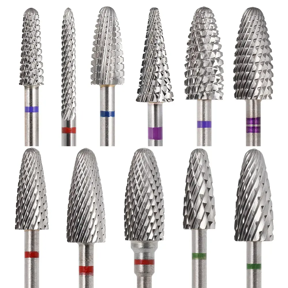 Upgrade Tapered Bit Tungsten Carbide Nail Drill Bit Quick Remove Nail Acrylic