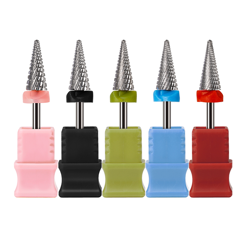 High Quality Tungsten Cuticle Carbide Nail Drill Bits Nail Removal Pre-Treatment Grinding Head Umbrella Shape Nail Drill Bit