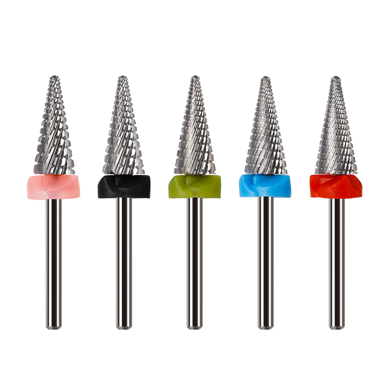  Whole Tungsten Carbide Material Nail Drill Bit Cross Cut Teeth Fast Remove Nail Gel Professional Nail Use