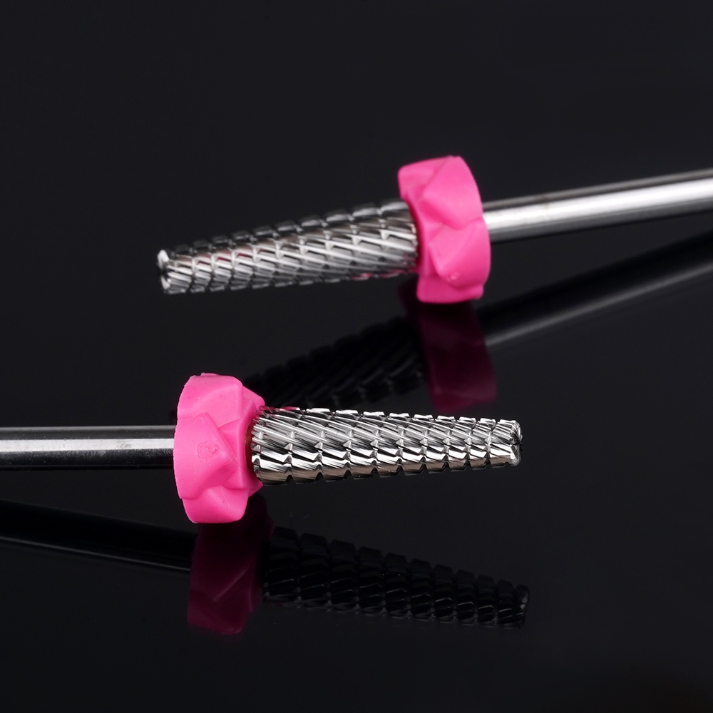 High Quality Helical Tungsten Carbide Nail Drill Bits 5 in 1 Professional Cross Cut Teeth Fast Remove Nail Gel Nail Drill Bit