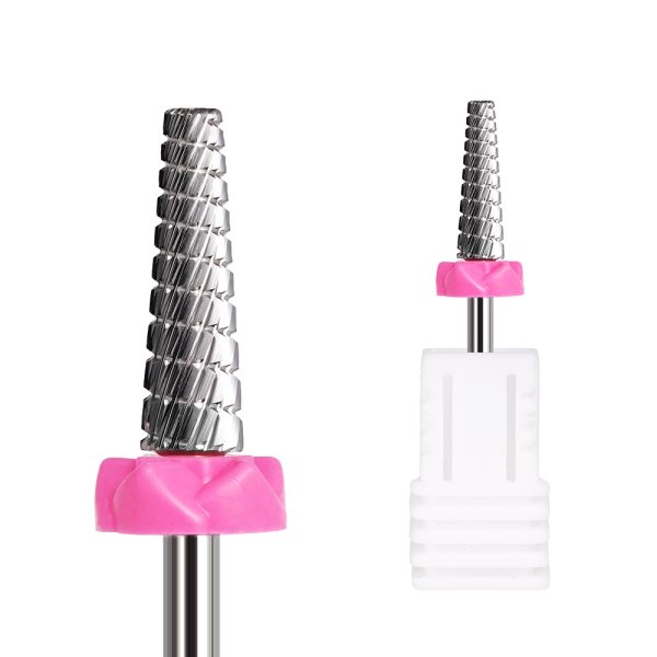 4.0mm Small 5 in 1 Integrated Sharpe Tungsten Nail Drill Bit Straight Teeth Gel Polish Removal