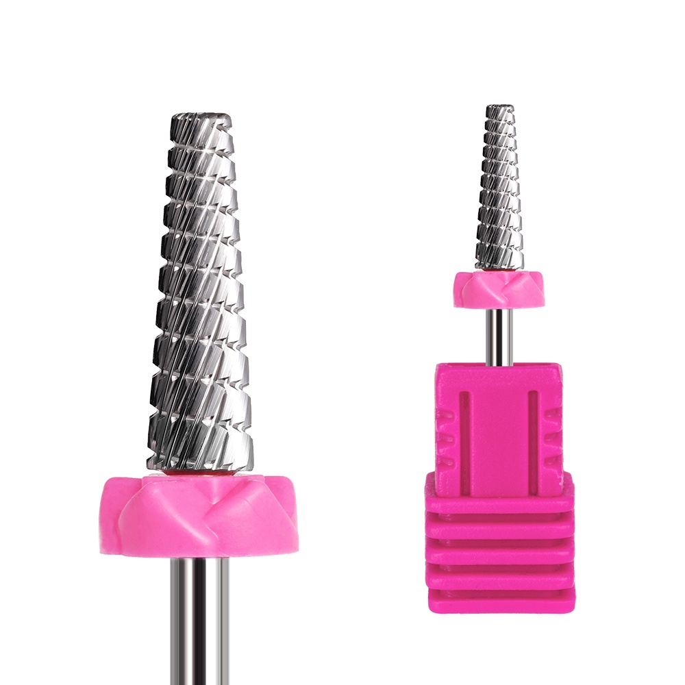 Wholesale 5 in 1 Electric Manicure Nail Drill Bits Various Coating Cone Cuticle Bit with Rotary Cross Cut for Nail Art