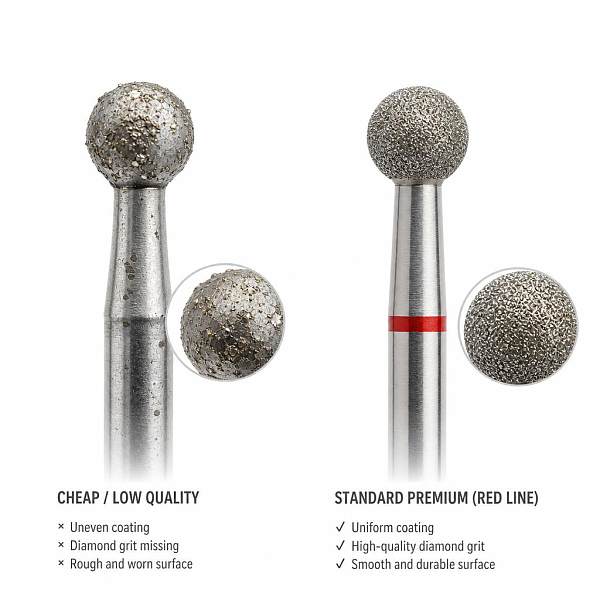 The Physics of Electroplating: Why Cheap Diamond Nail Bits Lose Their Grit After 3 Uses