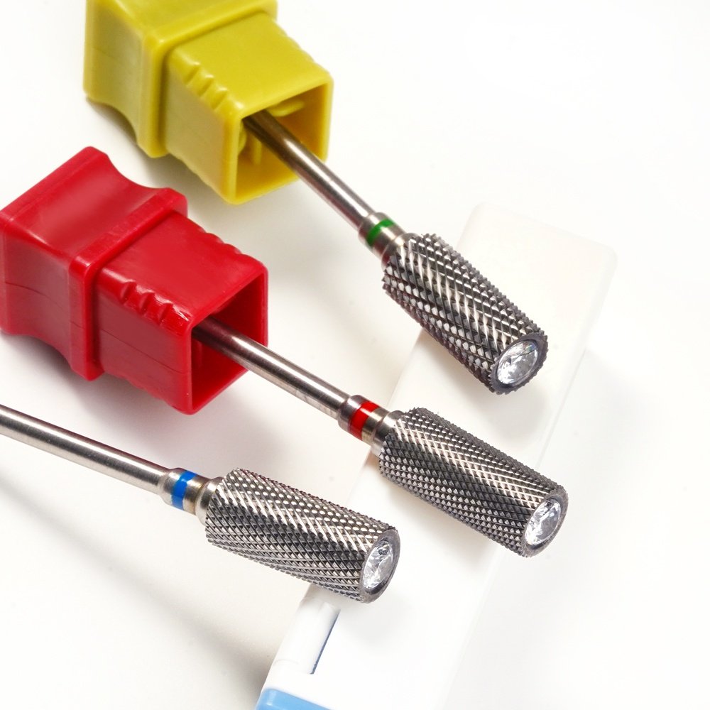 High Quality Tungsten Carbide Nail Drill Bits Bidirectional Super Long Gel Nail Polish Cuticle Nail Drill Bits