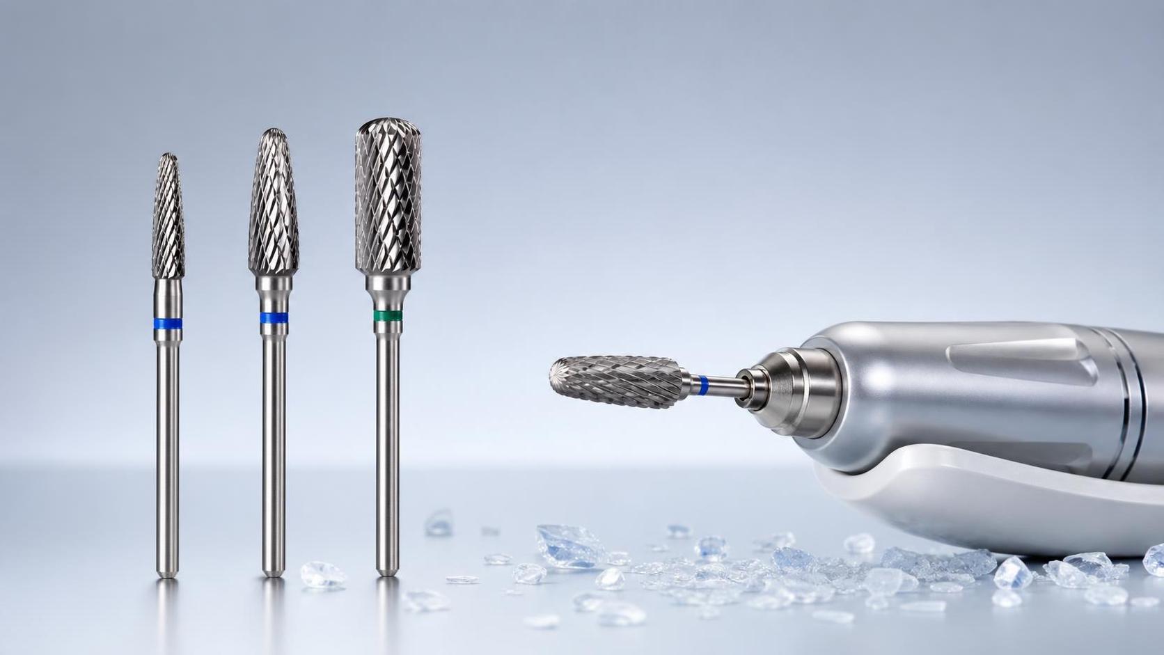 How gel removal bits affect speed and heat during soak-off removal
