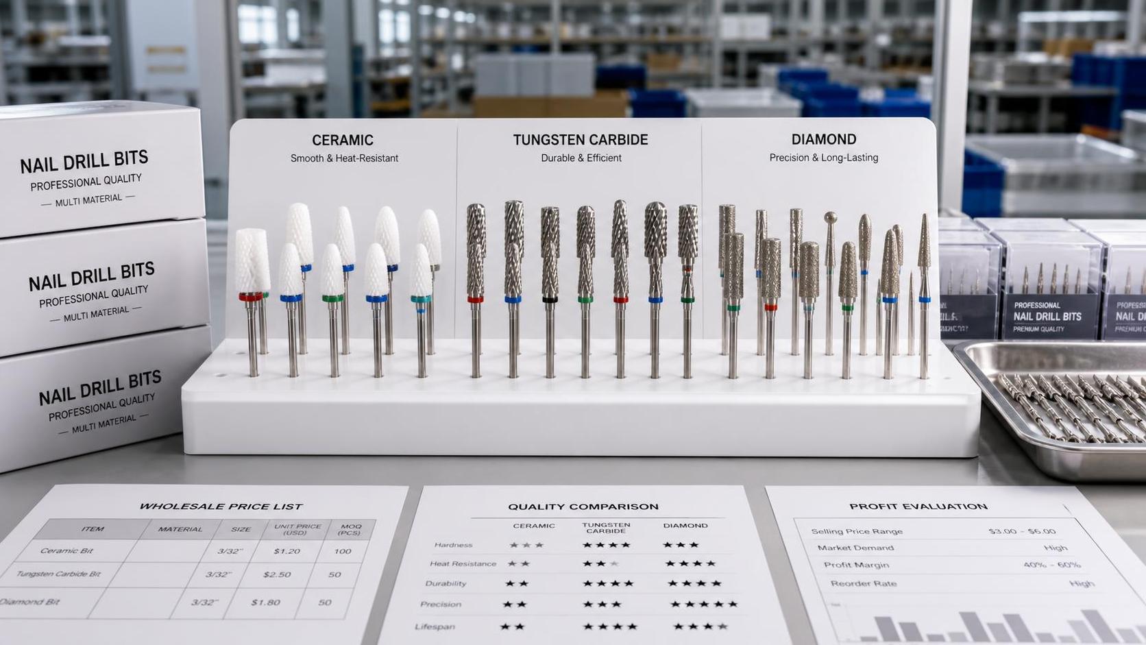 What Profit Margin Is Typical for Wholesale Nail Drill Bits?