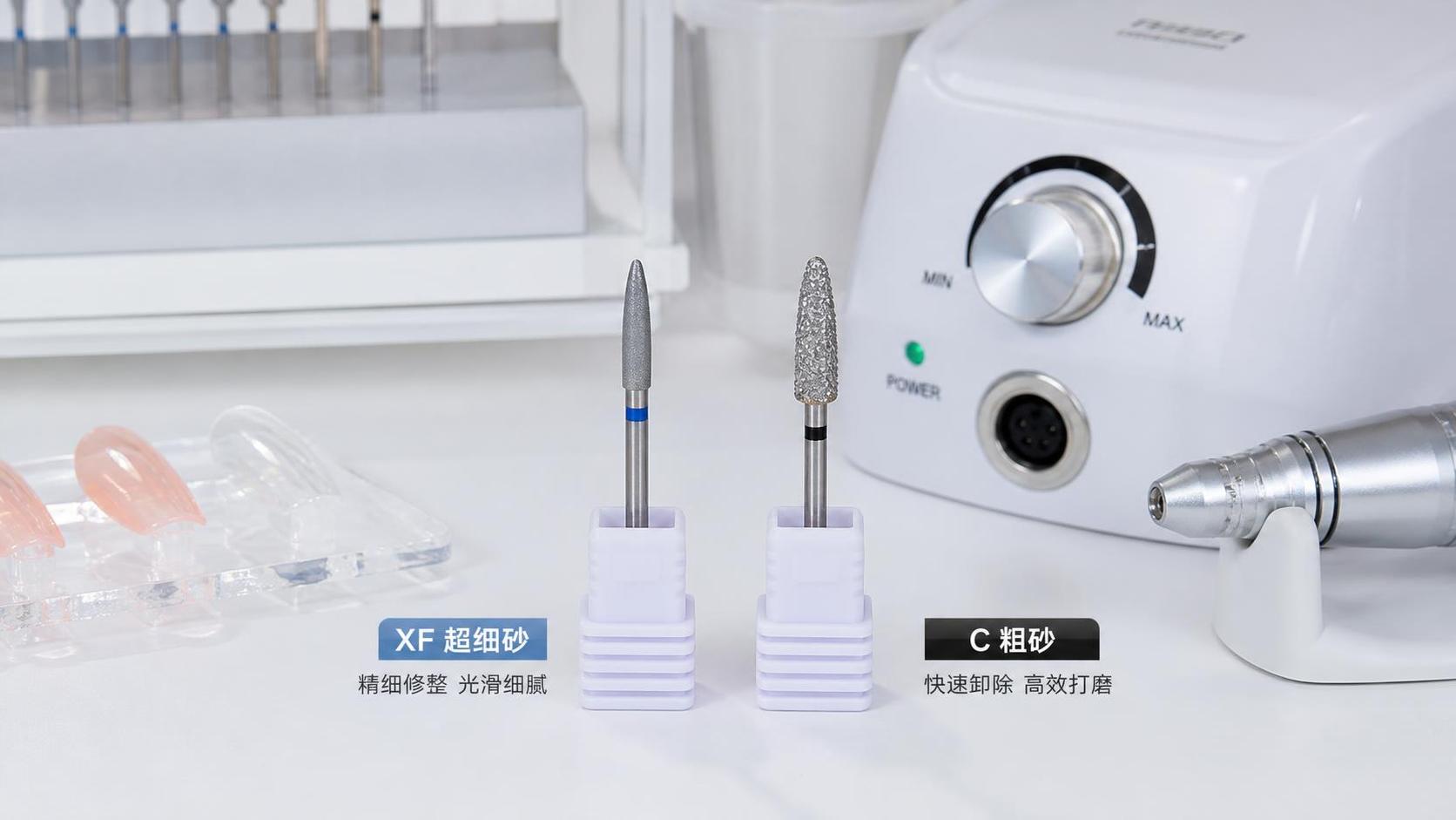 What Is the Difference Between XF and C Grit on Nail Bits?