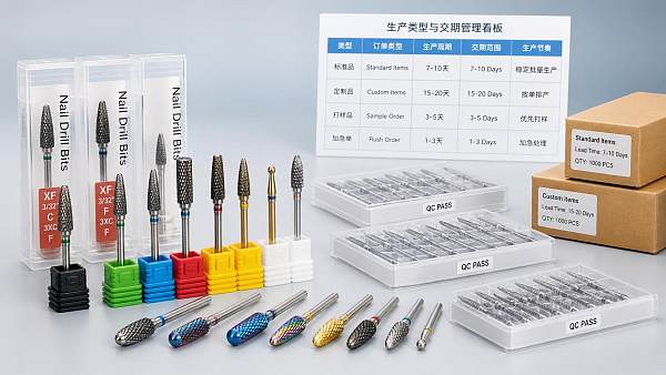 Do lead times vary much between nail drill bit suppliers in Spain